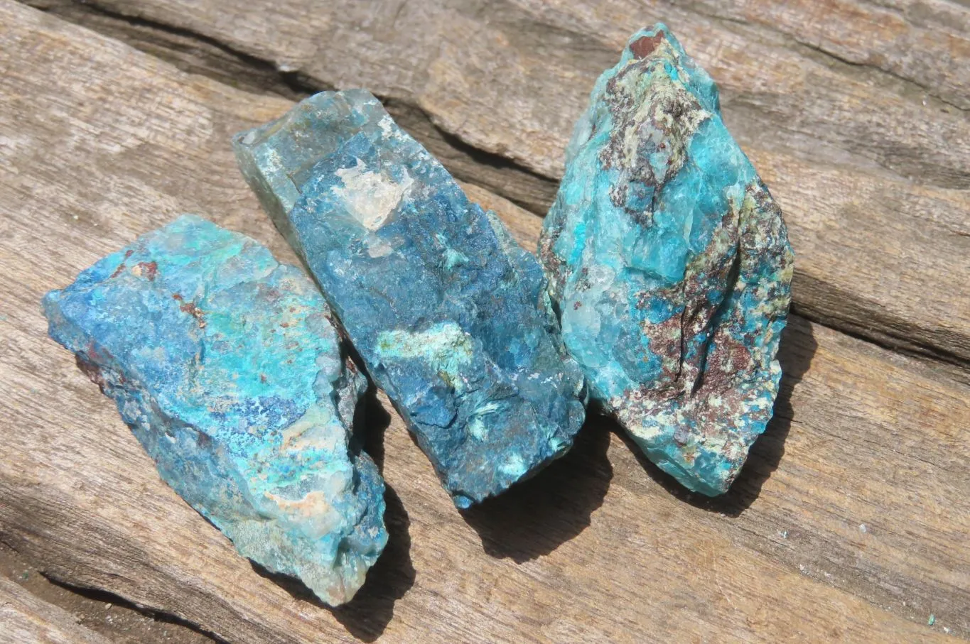 Natural Shattuckite with Chrysocolla & Malachite Specimens x 35 from Kaokoveld, Namibia
