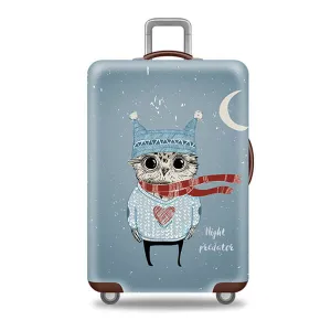 Night Predator Winter Owl | Standard Design | Luggage Suitcase Protective Cover