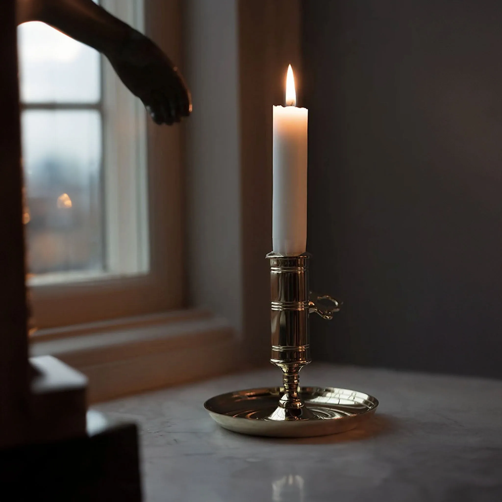Office Candle Holder - Brass