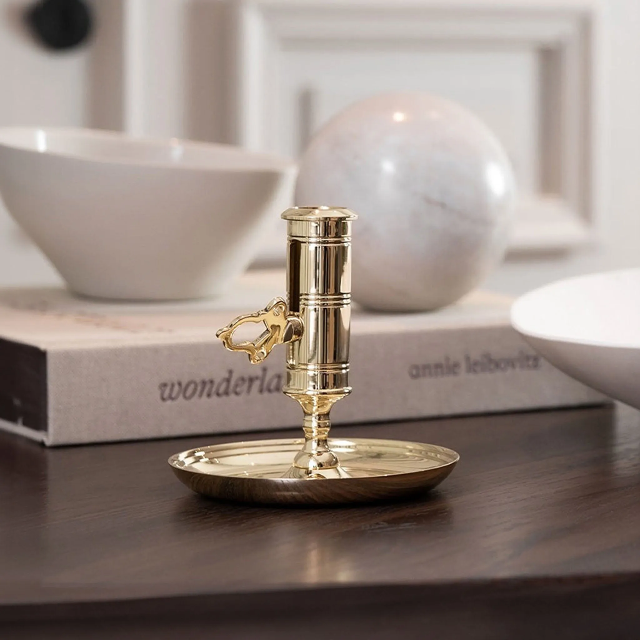Office Candle Holder - Brass