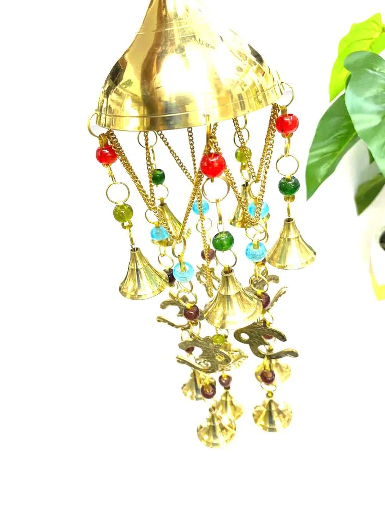 Om Hangings Bells Jhoomar Style Metal Craftsmanship Home Décor By Tamrapatra