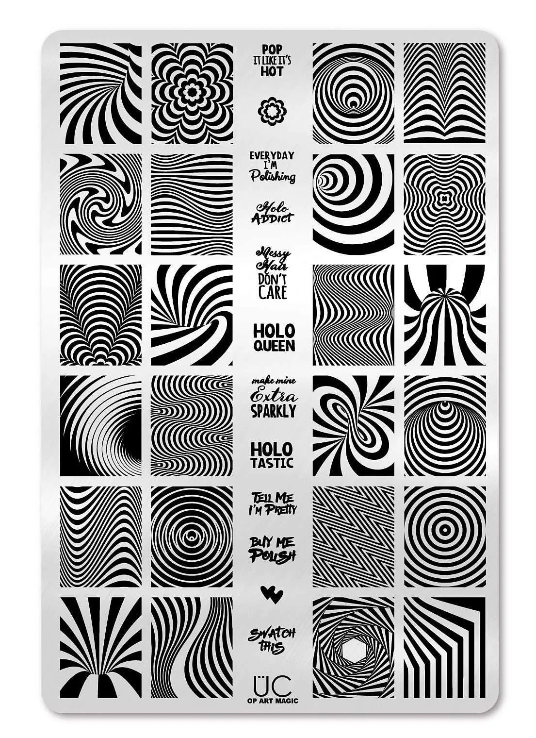 OP Art Magic - Uber Chic Stamping Plate