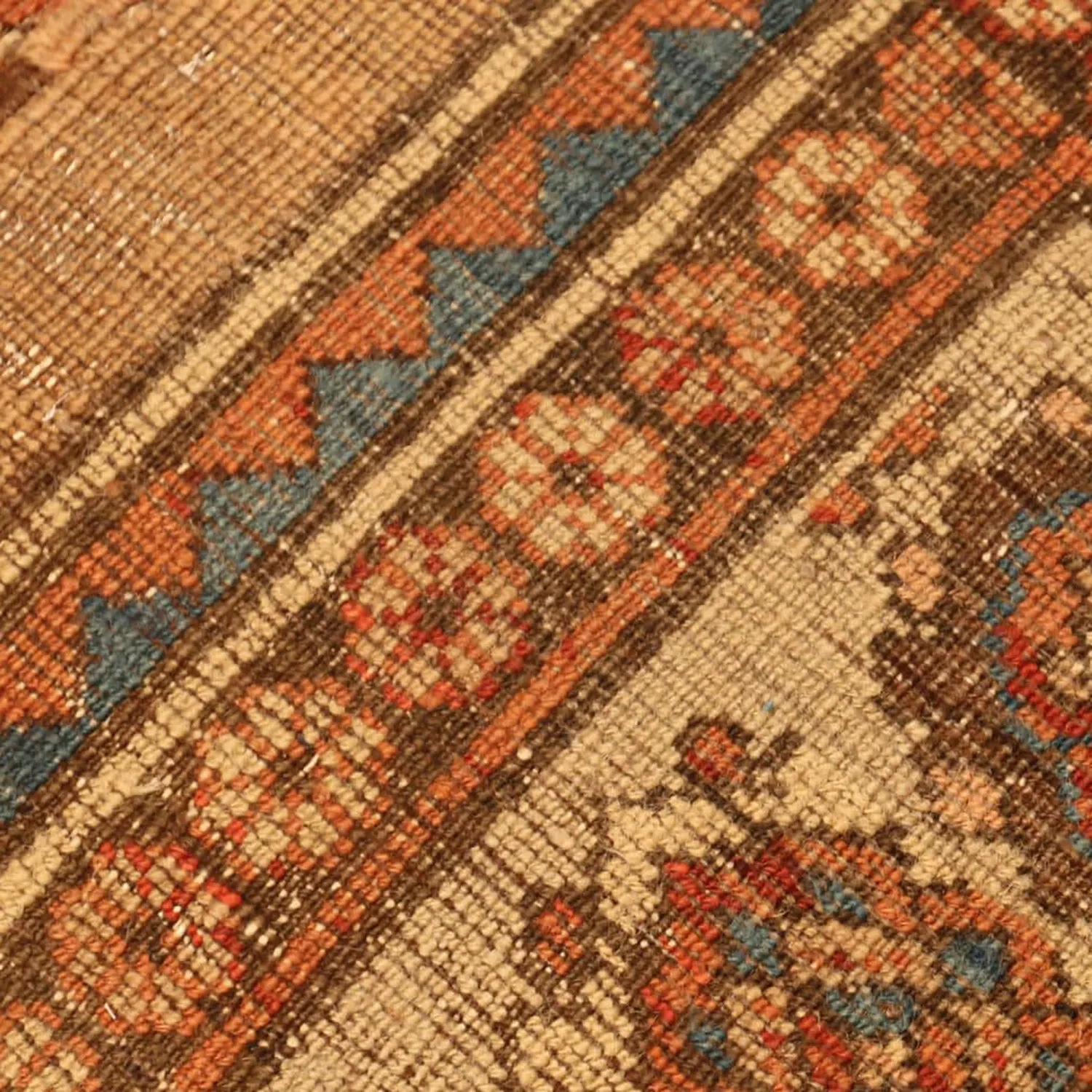 Orange Antique Persian Bakshaish Rug - 10'10" x 14'1"