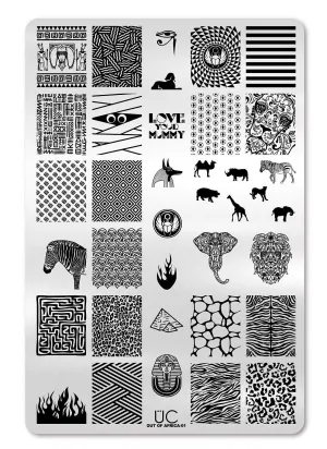 Out of Africa - Uber Chic Stamping Plate