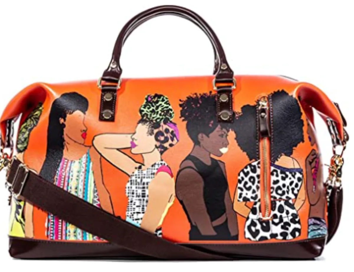 Pardon My Fro Squad Travel Bag - Orange