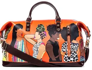 Pardon My Fro Squad Travel Bag - Orange