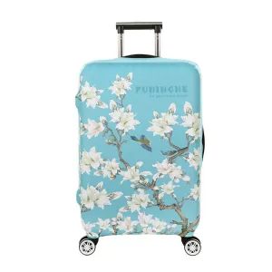 Pastel Blue Flowers #2 | Standard Design | Luggage Suitcase Protective Cover