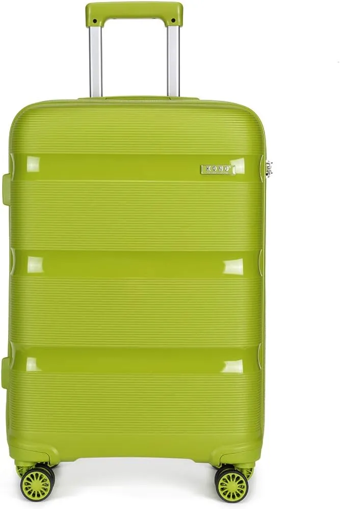 Pink Hard Shell Travel Trolley Spinner Wheel Carry On Suitcase