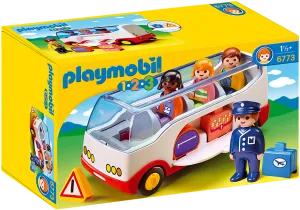 Playmobil 1.2.3 Airport Shuttle Bus 6773