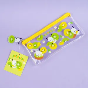 Pochacco & Kiwi Flat Clear Pen Case
