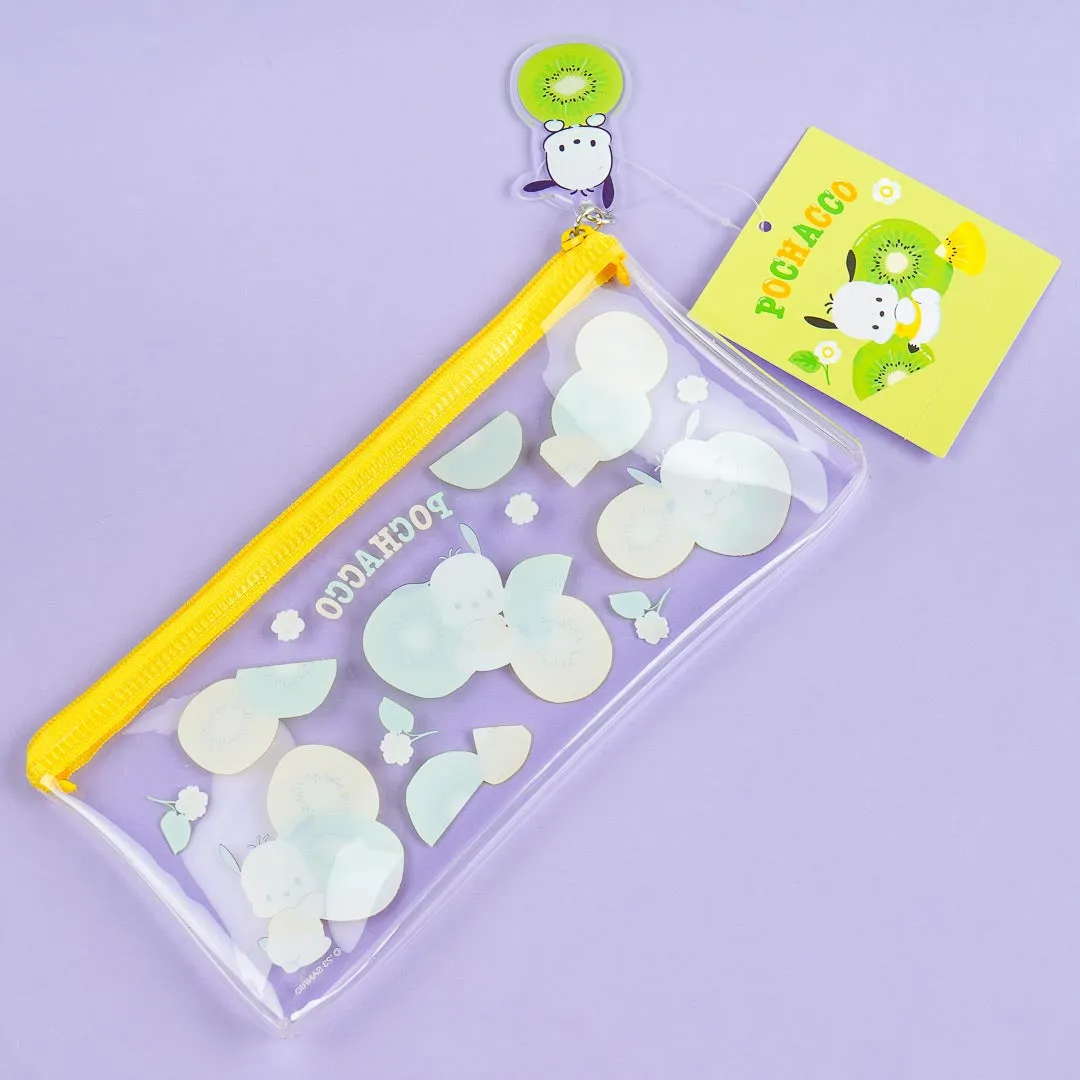 Pochacco & Kiwi Flat Clear Pen Case