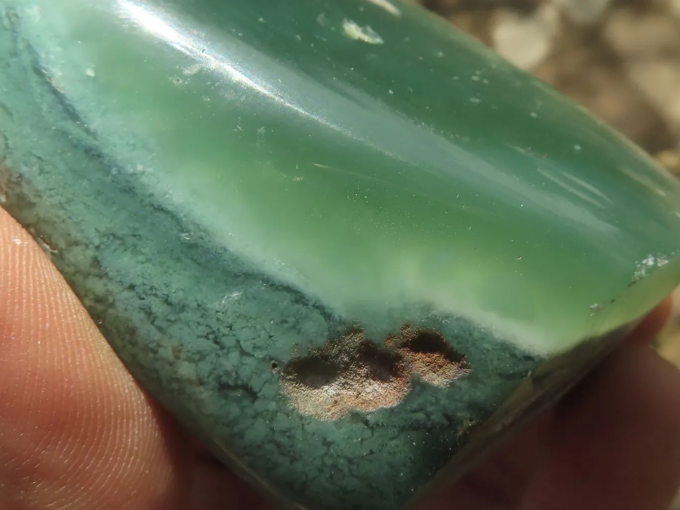 Polished Emerald Mtorolite Galet-Palm Stones x 6 From Mutorashanga, Zimbabwe