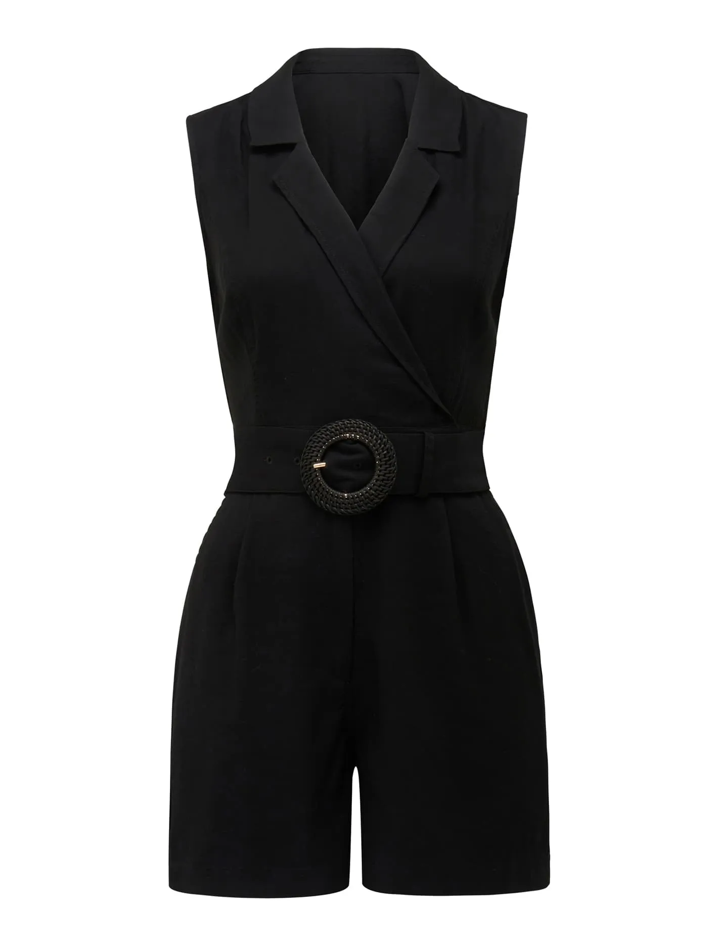 Polly Wrap Belted Playsuit
