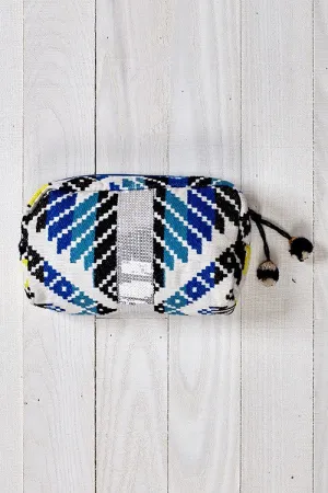 Printed Sequin Makeup Bag