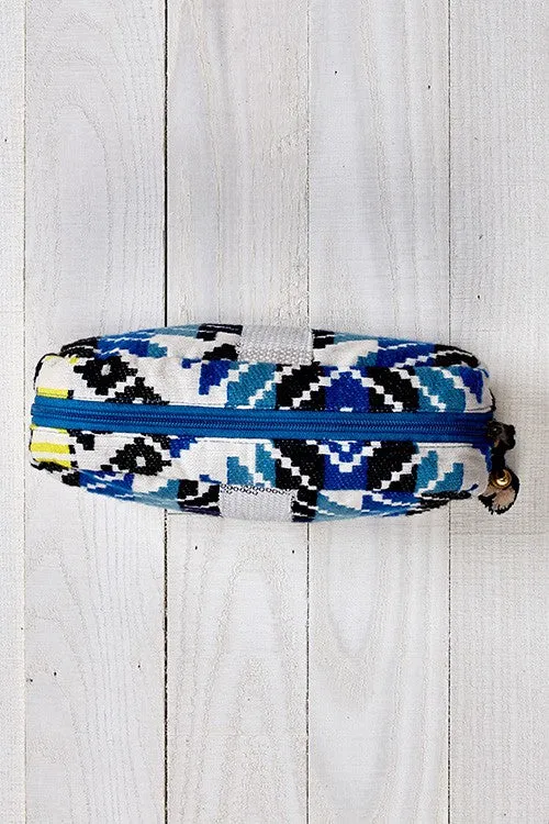 Printed Sequin Makeup Bag