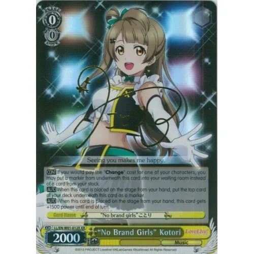 "No Brand Girls" Kotori - LL/EN-W01-012X - Extra Rare