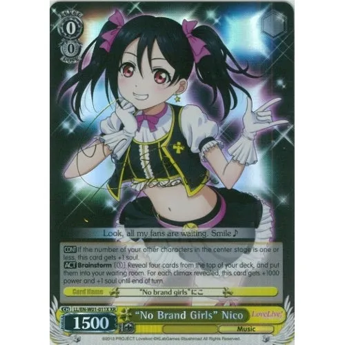 "No Brand Girls" Nico - LL/EN-W01-0011X - Extra Rare
