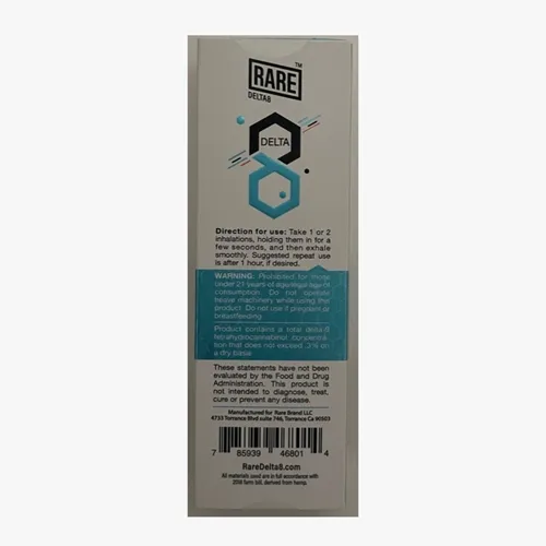 Rare Delta 8 THC Disposable Vape Device 1g - 1PC