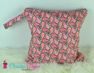 Ready Made MEDIUM SIZE Wet Bag - Paisley