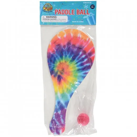 Retro Paddle Balls Toy (One dozen)