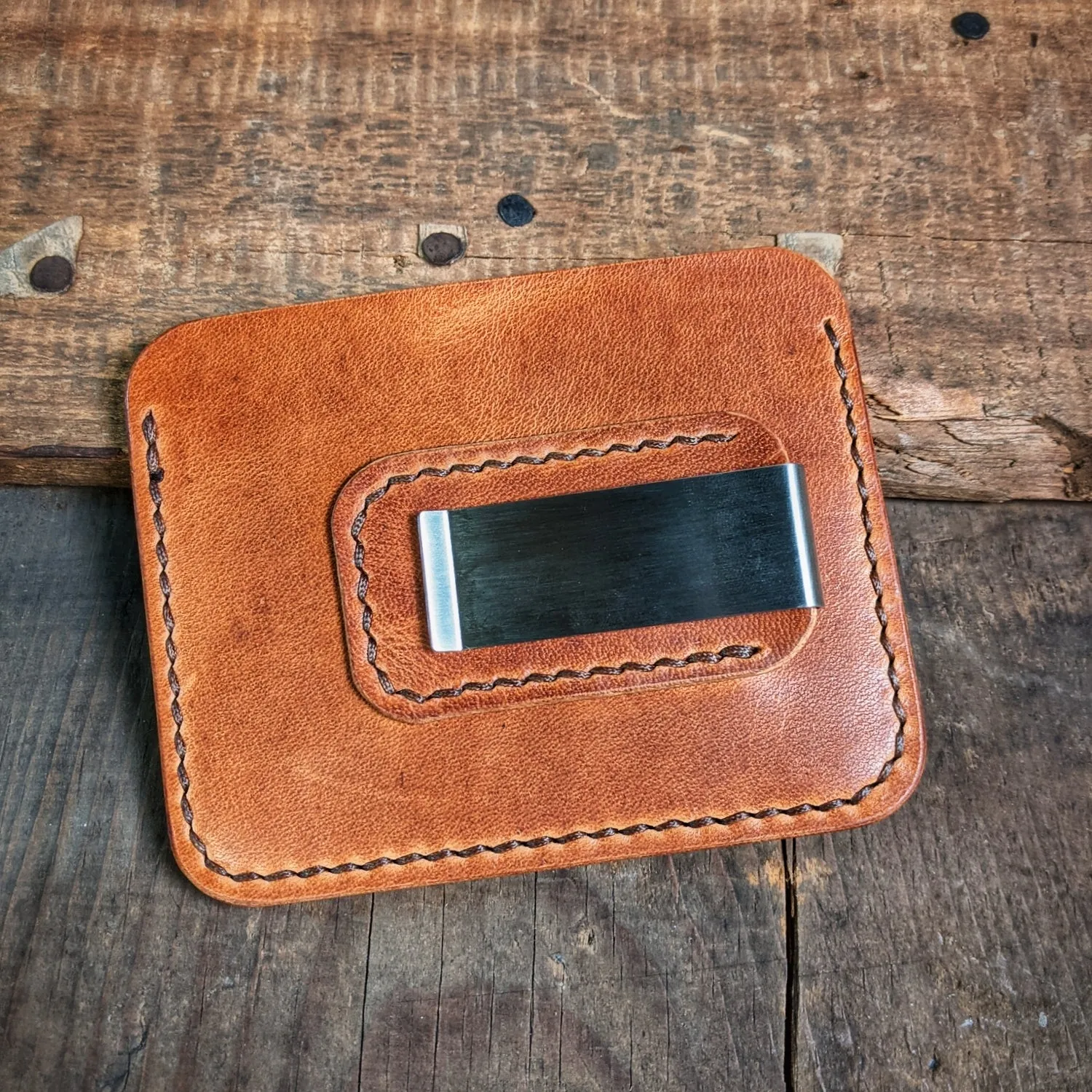 Riley - Leather Card Wallet with Money Clip