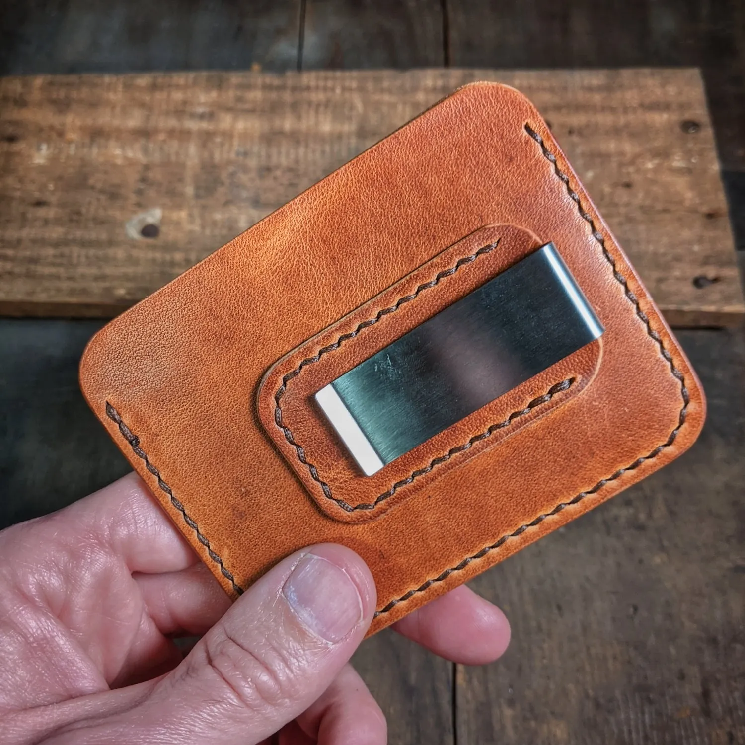 Riley - Leather Card Wallet with Money Clip