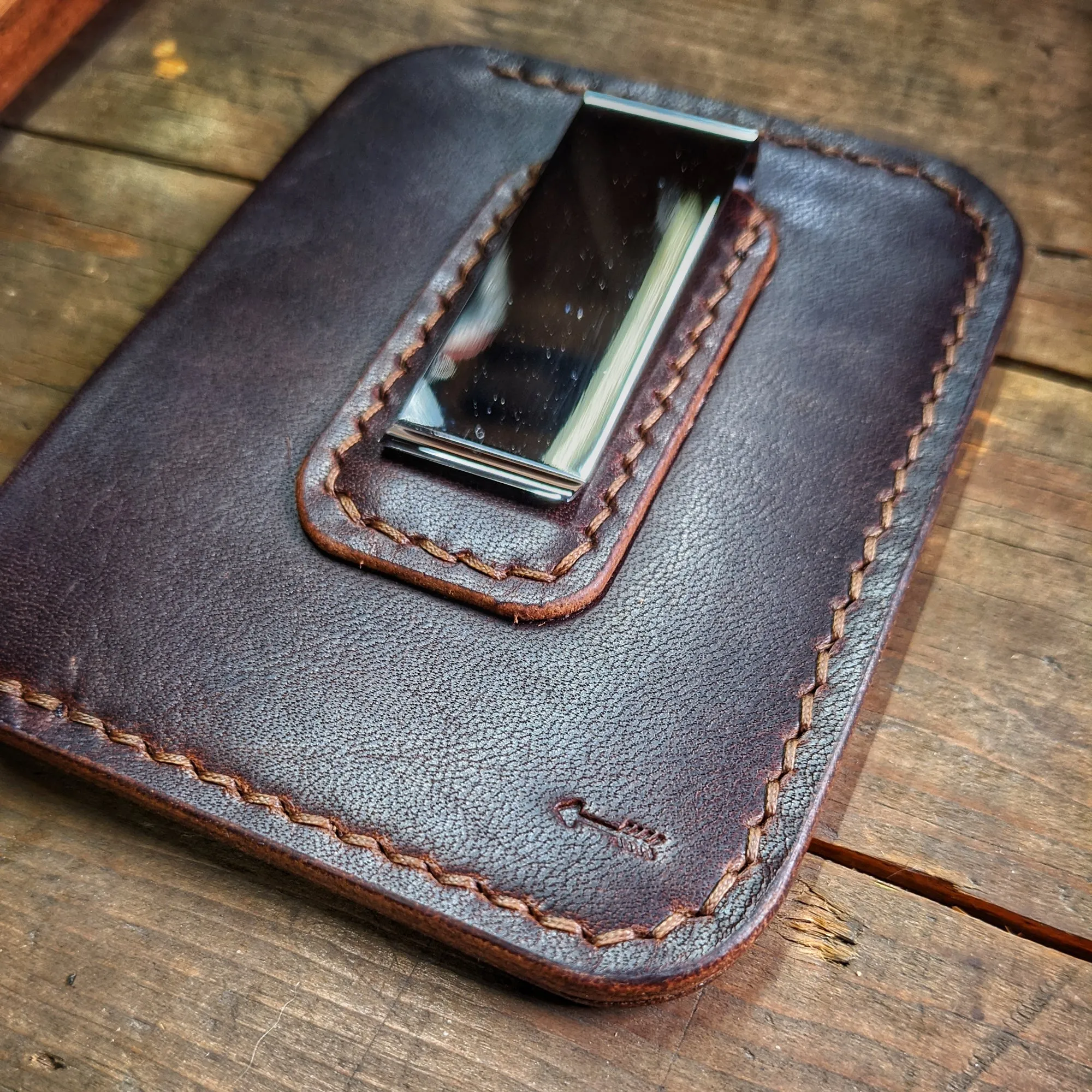 Riley - Leather Card Wallet with Money Clip