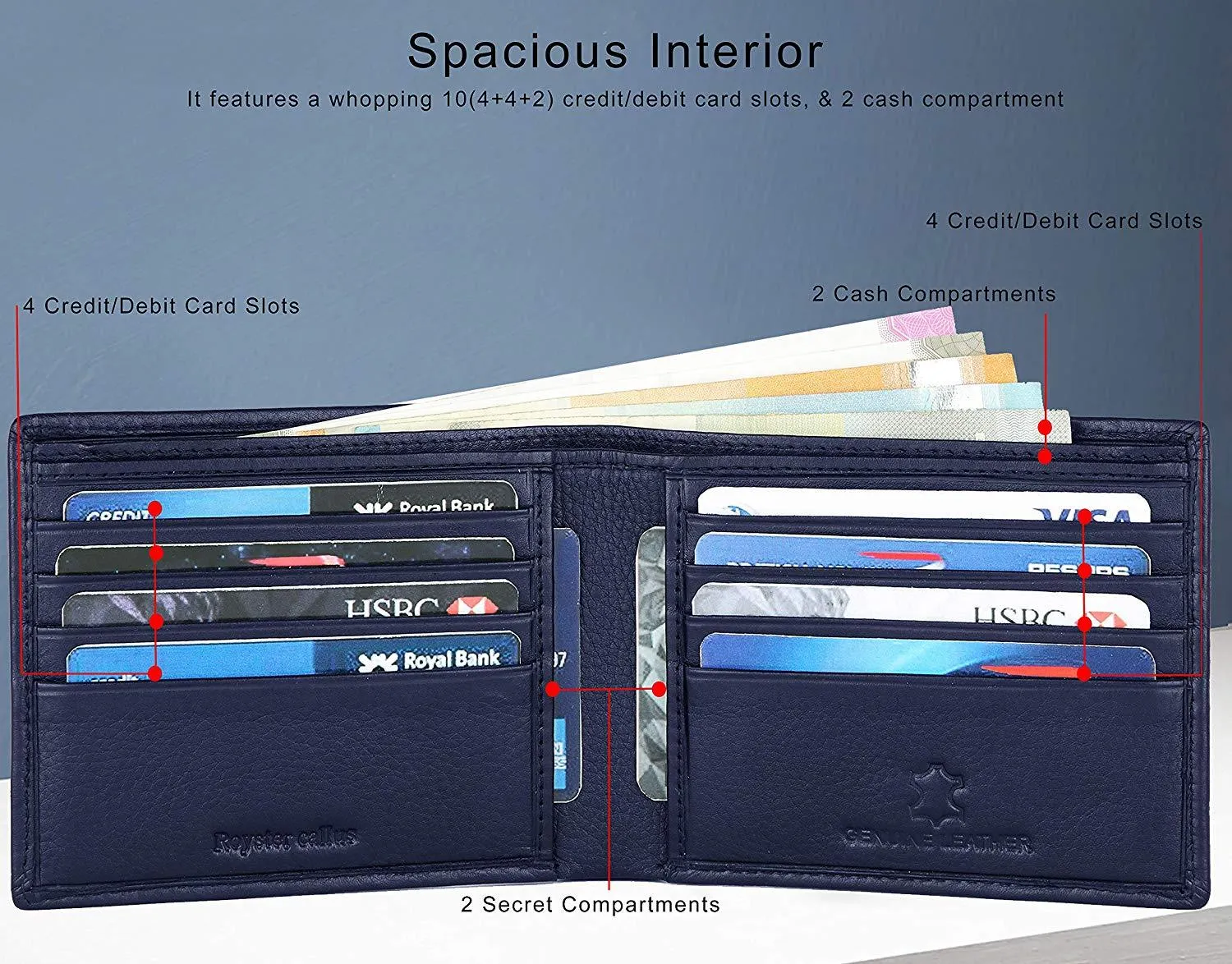 Royster Callus Blue Men's Wallet