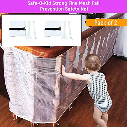 Safe-O-Kid- Baby Safety Net- White (Pack of 2)