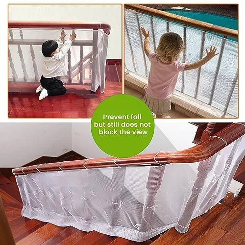 Safe-O-Kid- Baby Safety Net- White (Pack of 2)