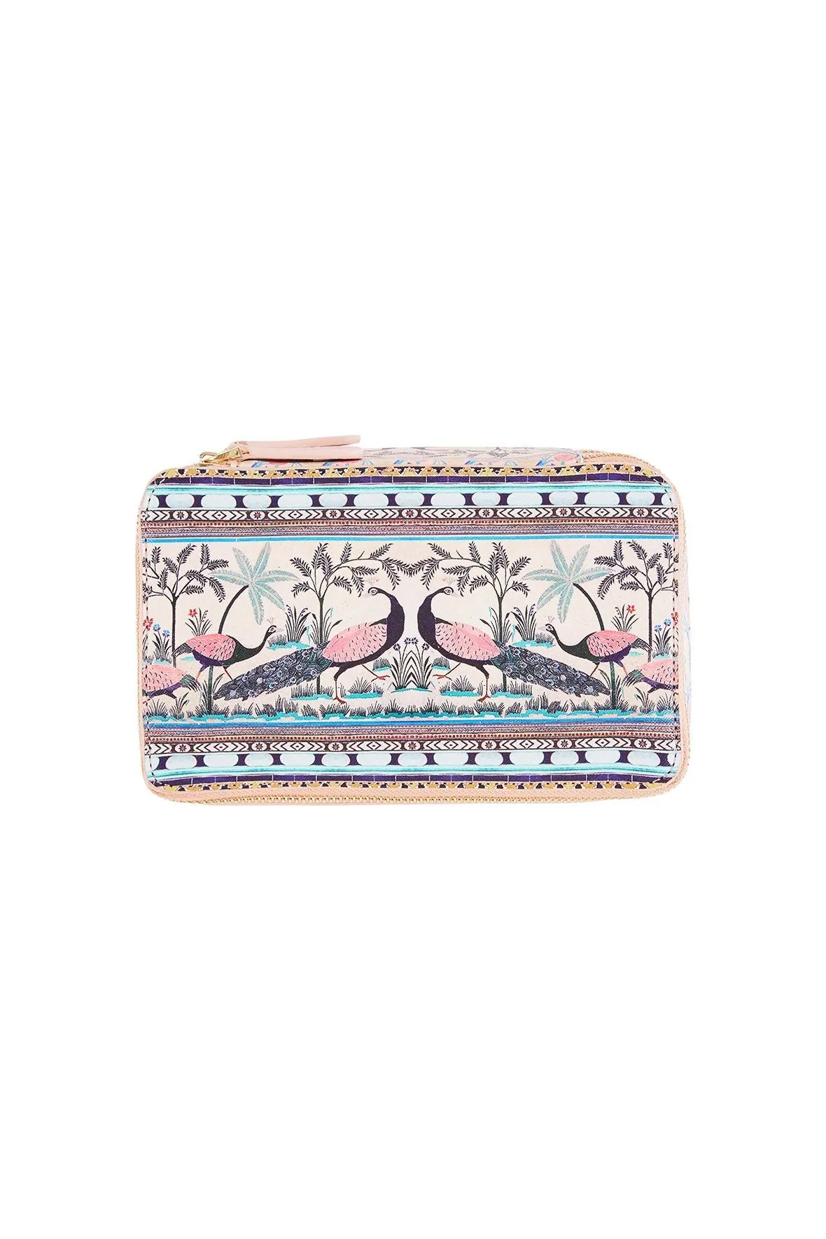 SAFFIANO PRINTED COSMETIC CASE THE KING AND I