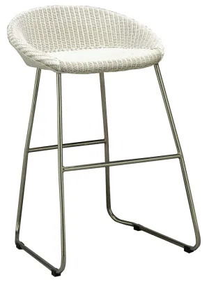 Santorini Lloyd Loom curved back Stool