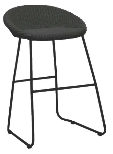 Santorini Lloyd Loom curved back Stool
