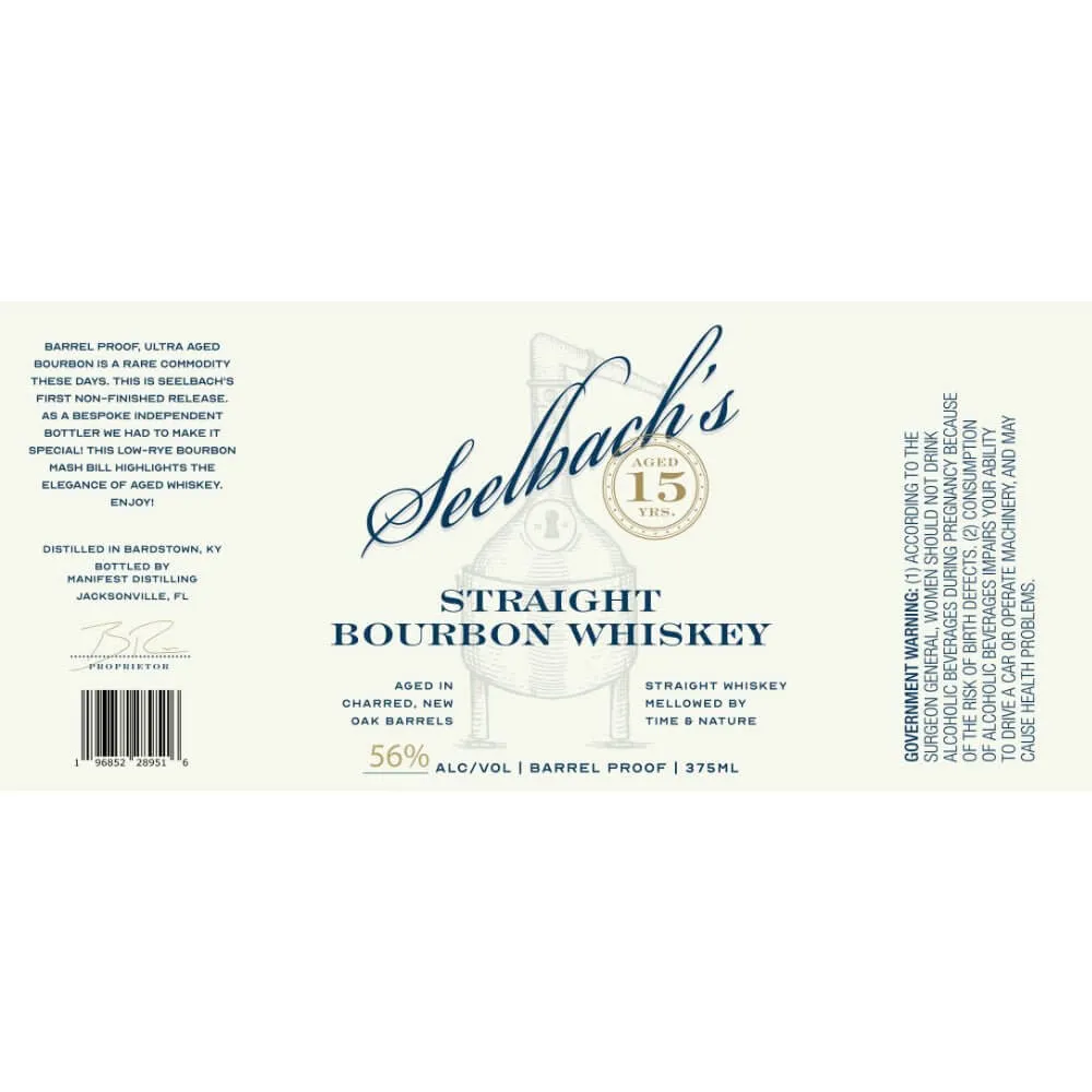 Seelbach’s 15 Year Old Straight Bourbon