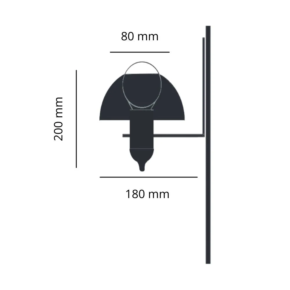 Serax A Touch Of black & Brass Wall Lamp 18x8 cm.