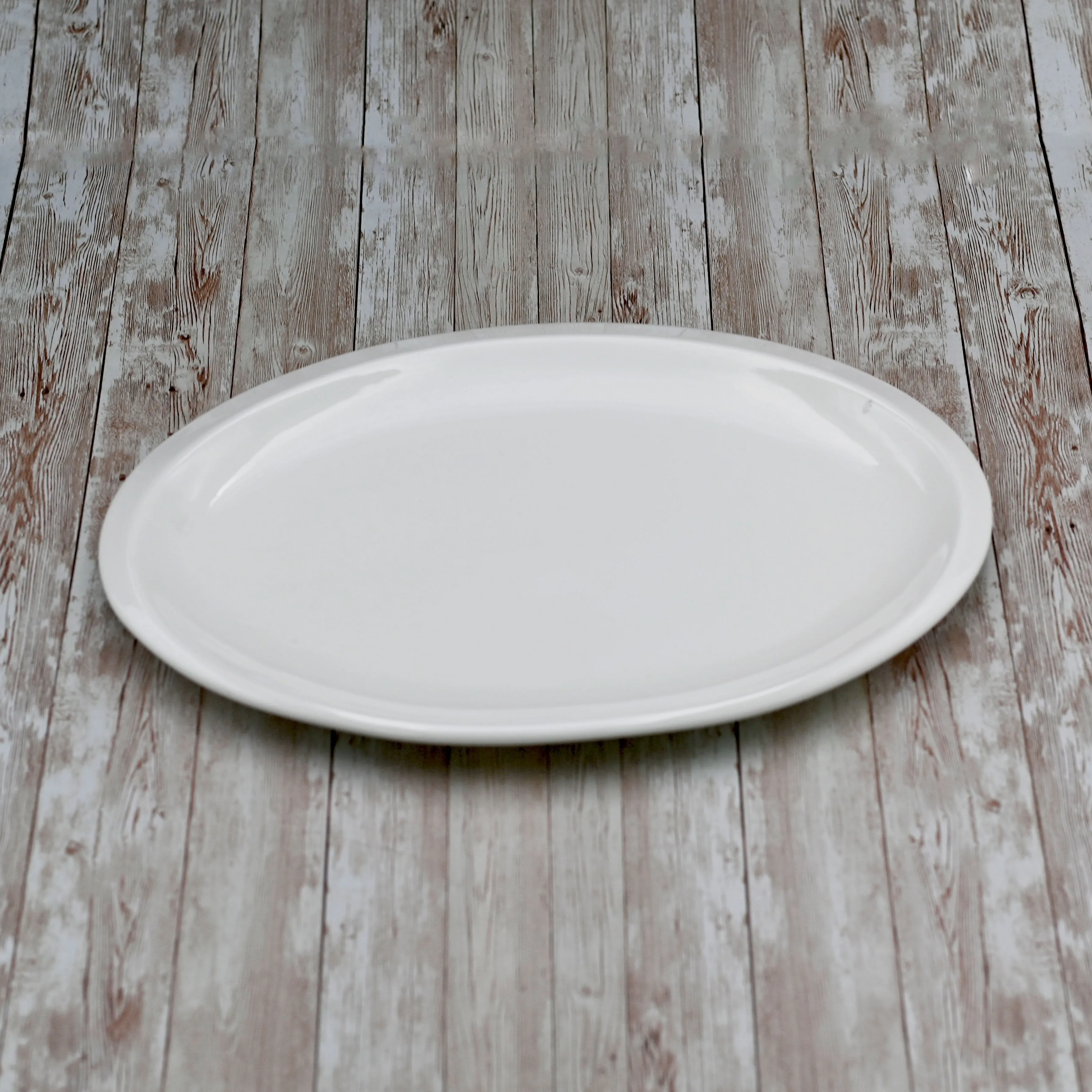 Set Of 3 White Oval Platter 16" inch | 41 Cm