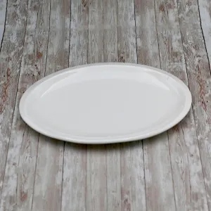 Set Of 3 White Oval Platter 16" inch | 41 Cm