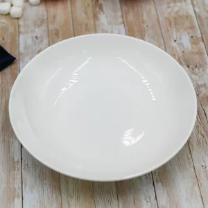 Set Of 3 White Round Deep Platter 12" inch | 30.5 Cm