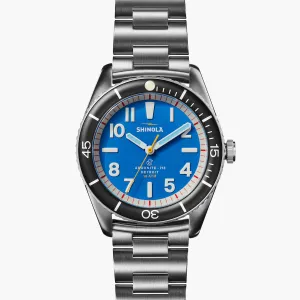 Shinola, The Duck 42mm Blue Dial SS Bracelet