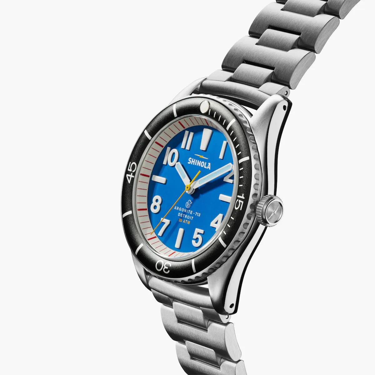Shinola, The Duck 42mm Blue Dial SS Bracelet