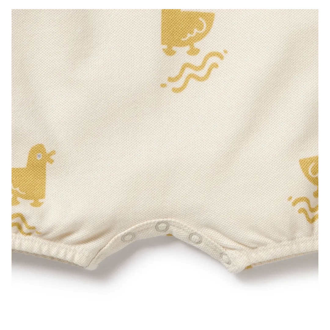 Short Sleeve Growsuit - Quack Quack
