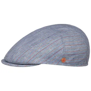 Sidney Paros Stripes Flat Cap by Mayser
