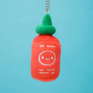 Sriracha Plush Charm Keychain by 100% Soft