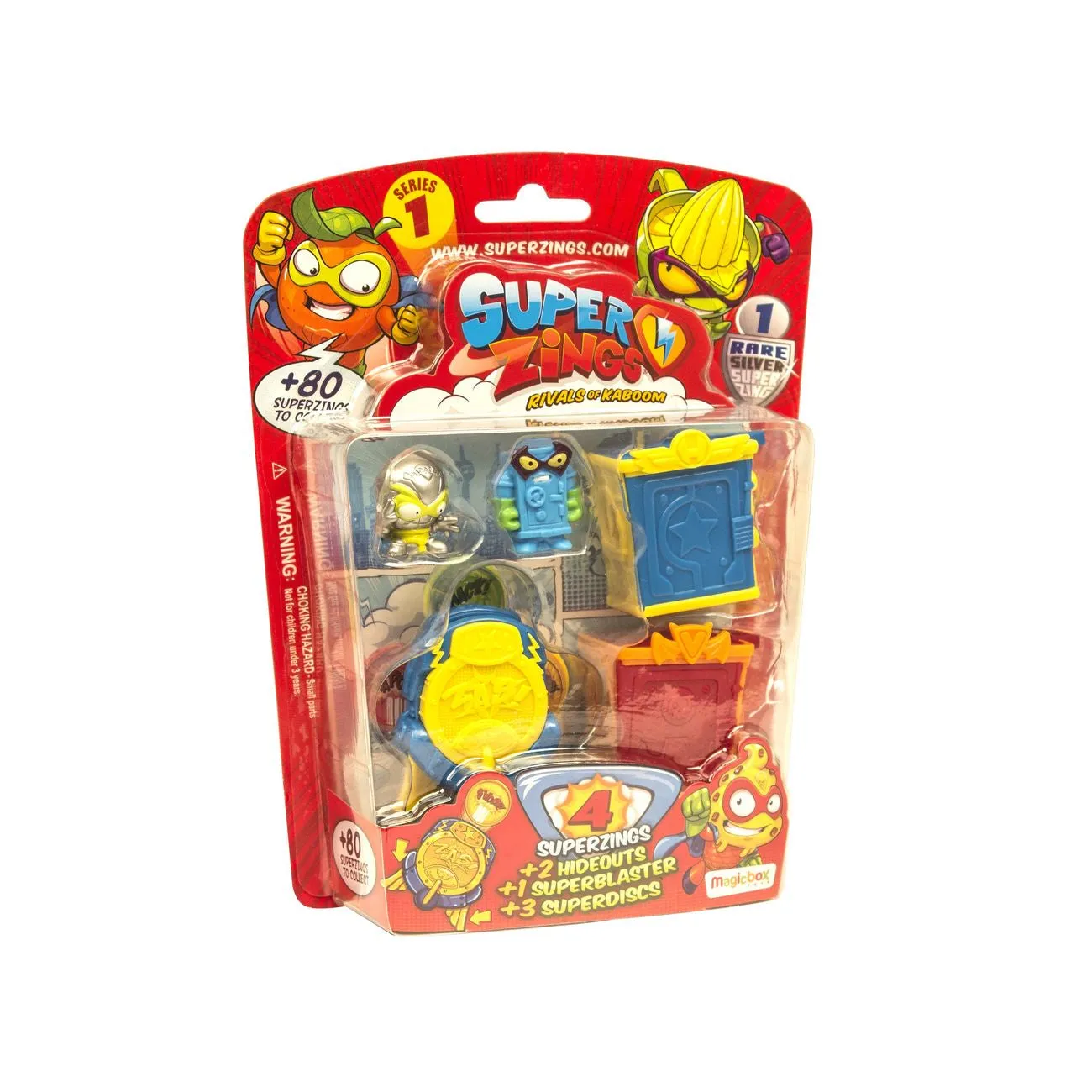 SUPERZINGS SERIES 1 HIDEOUT 4 PACK ASSORTED STYLES