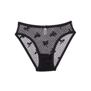 Sylvie Knickers Polka Dot Bow Mesh