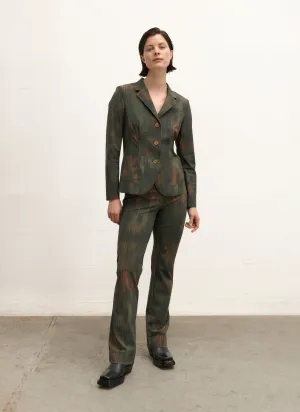 Tailored blazer | Heavy travel soft print | Yuuka | Autumn Shades
