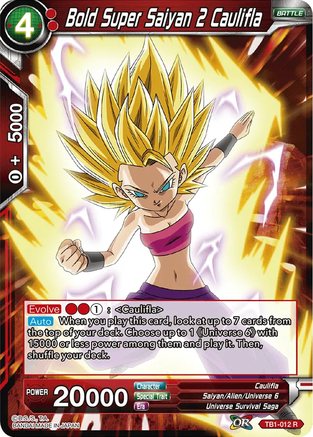 TB1-012 Bold Super Saiyan 2 Caulifla