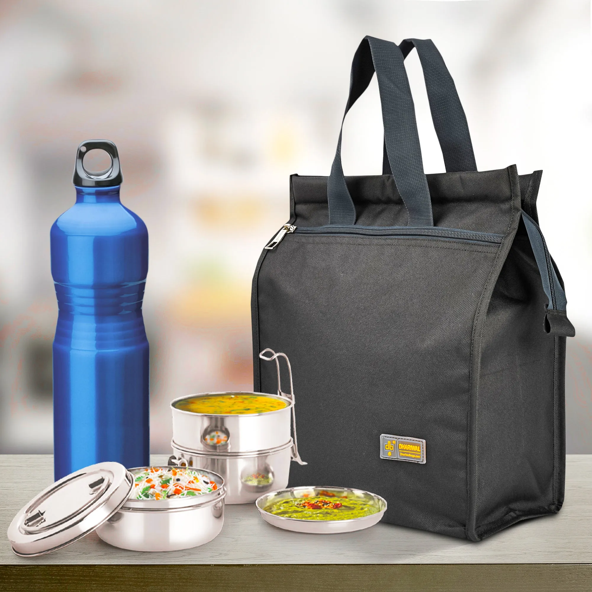 Thaili No.6 Tiffin Bag 16in x 13in x 6in TB-405 -  Railway Running Staff - Extra Large