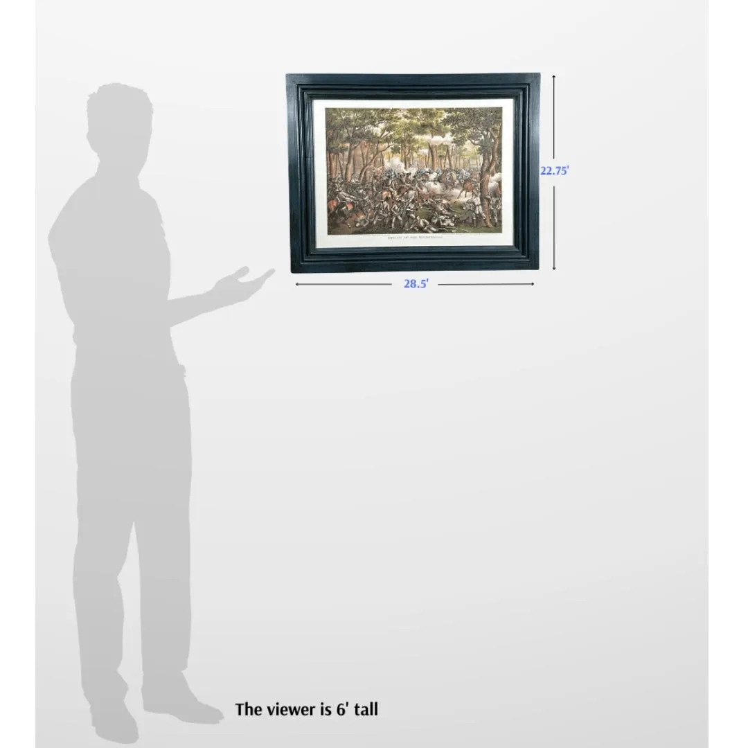 The Battle of the Wilderness - framed print
