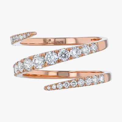 The Graduated Diamond Spiral Ring